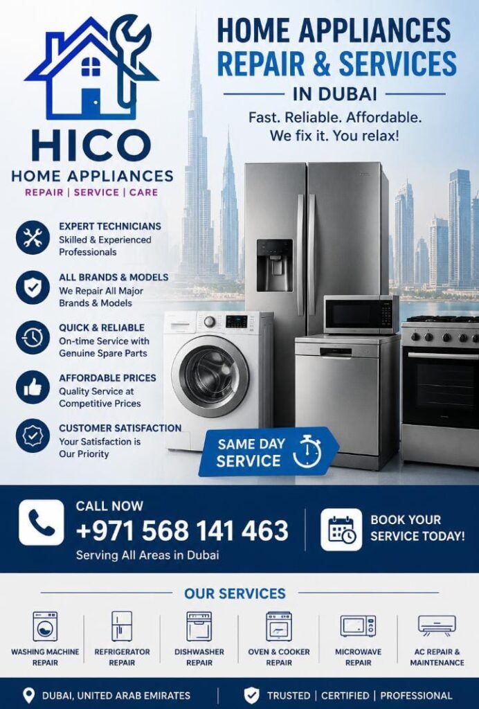 Home Appliances Repair and Services in Dubai