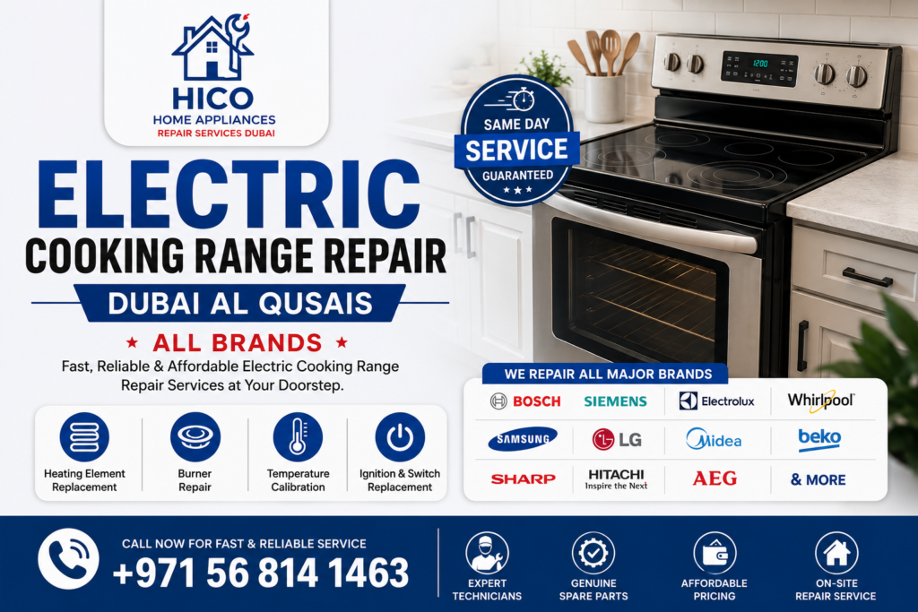 Electric Cooking Range Repair Dubai Al Qusais
