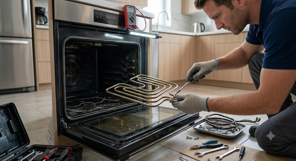 Electric cooking range repair technician Dubai