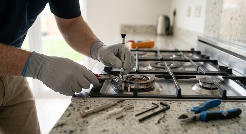 Gas cooking range repair technician Dubai